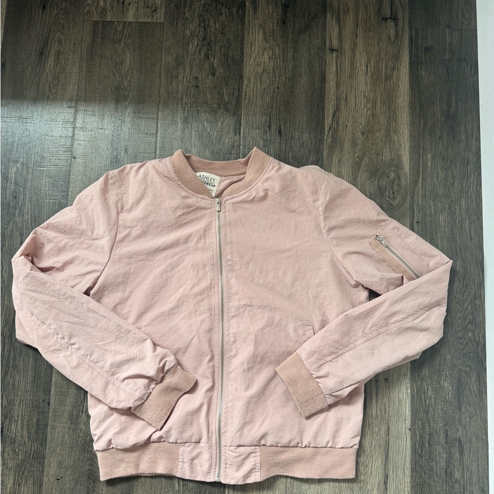 Ashley By 26 International Blush Pink Bomber Jacket